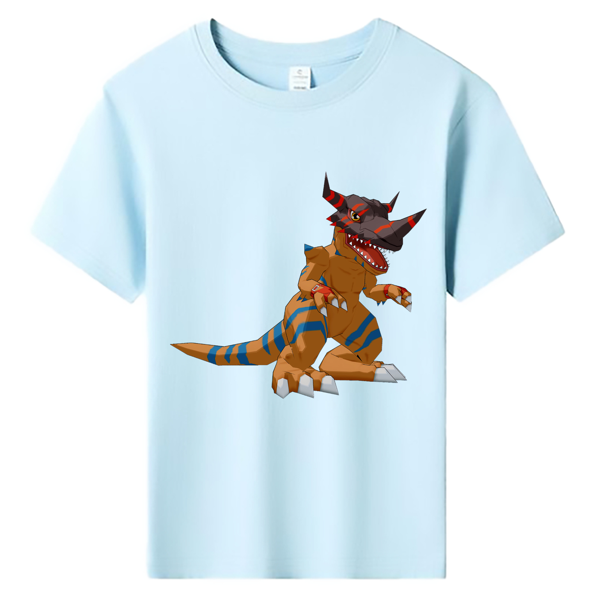 （画像用） Digimon デジタルモンスター/デジモン 綿100％キッズTシャツ（フロントプリント）